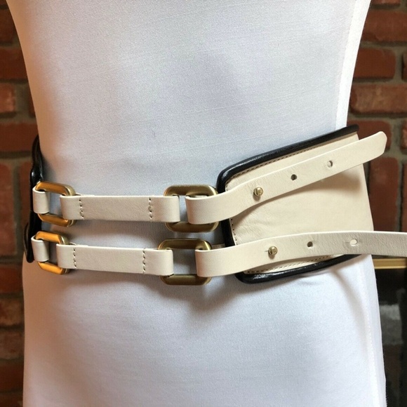 BoHo Double Buckle Faux Leather High Waisted Belt